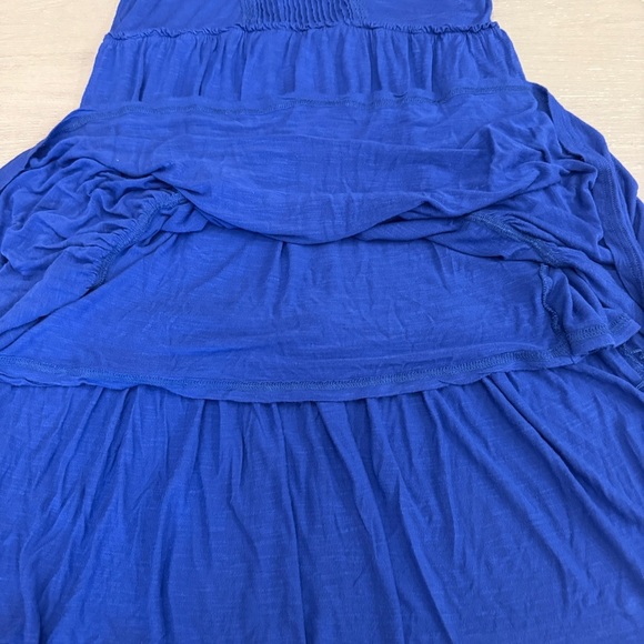 Matilda Jane Fit & Flare Dress Womens Large Blue Tiered Sleeveless Lace Trim - Picture 5 of 7